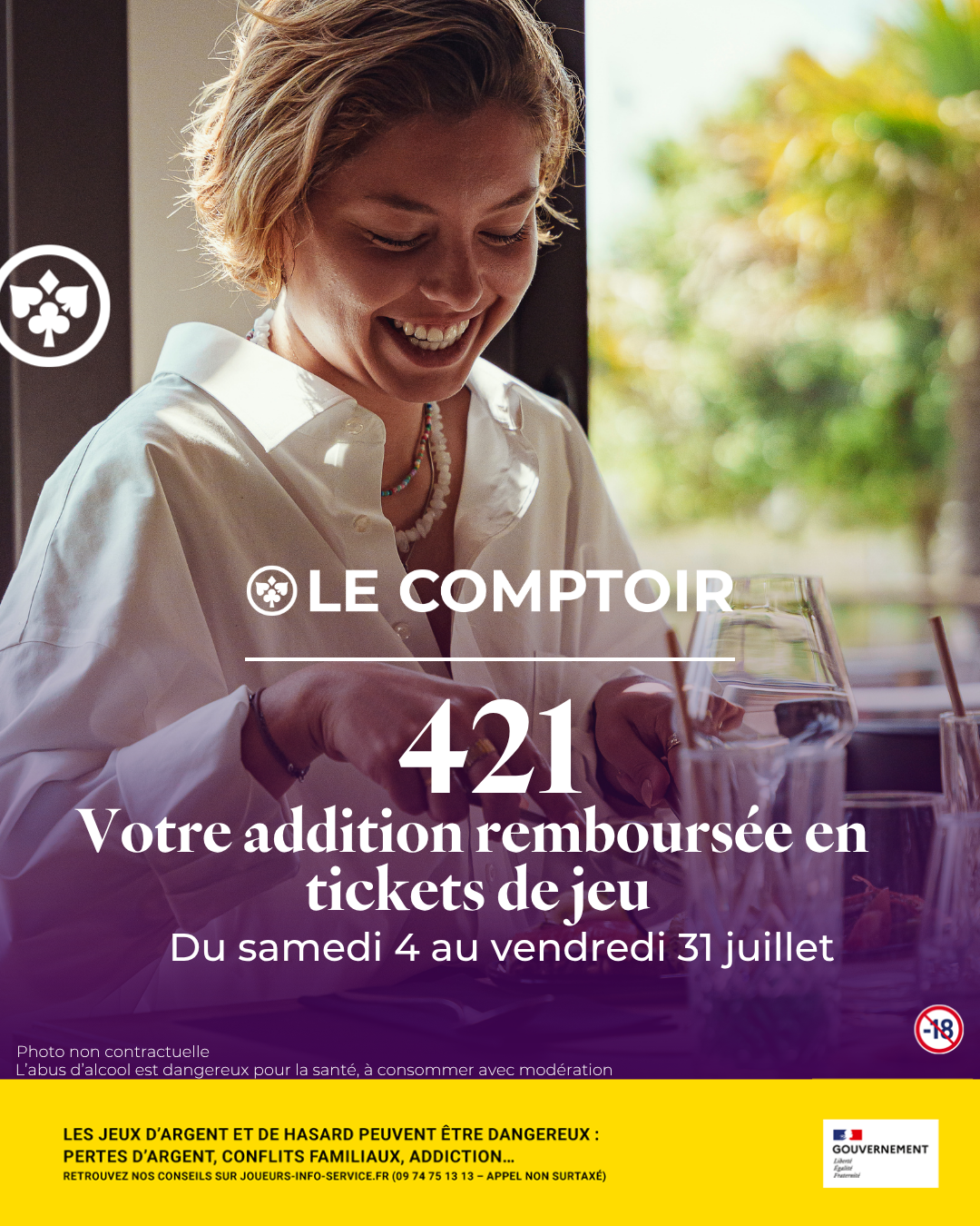 JOA Casino 421 au Comptoir