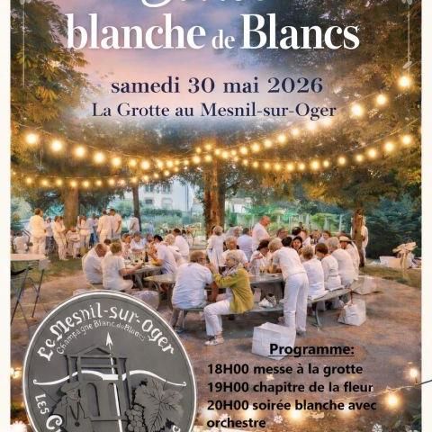 Soirée blanche de blancs Le Mesnil sur Oger