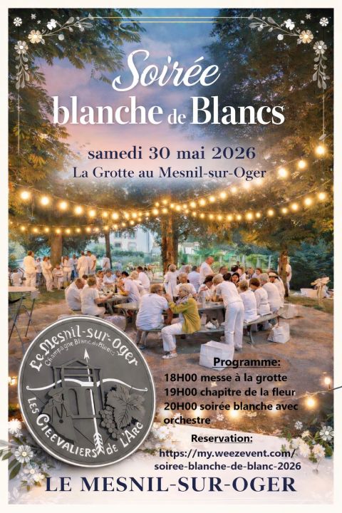 Soirée blanche de blancs Le Mesnil sur Oger