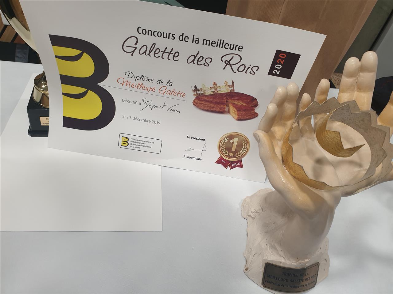 1er prix concours galette des Rois
