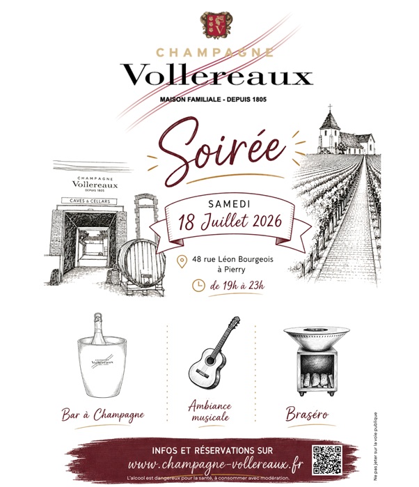 2026- Champagne Vollereaux Pierry Soirée
