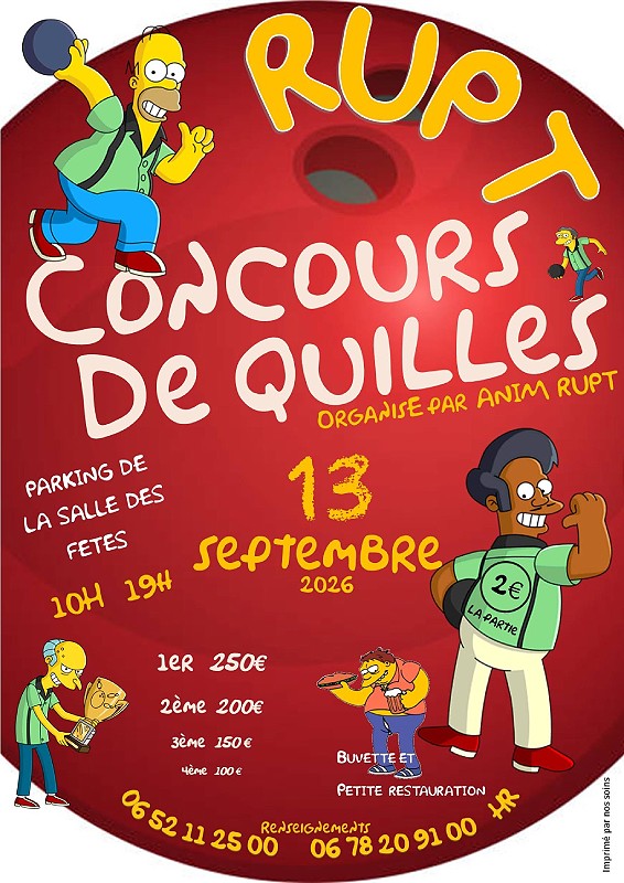 Concours de quilles - Rupt — visuel événement
