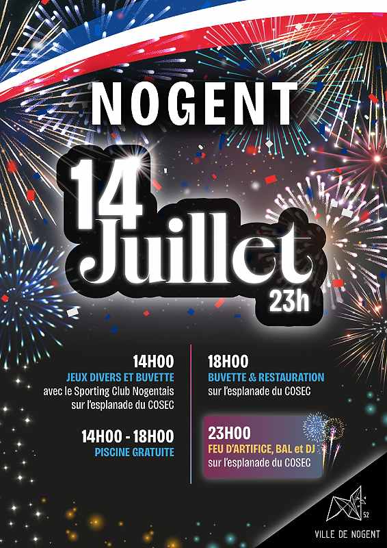 Festivités du 14 juillet à Nogent
