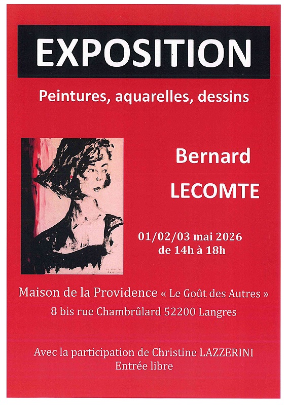 Exposition Bernard Lecomte — visuel événement