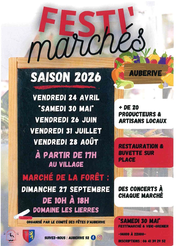 Festi-marchés d'Auberive — visuel événement