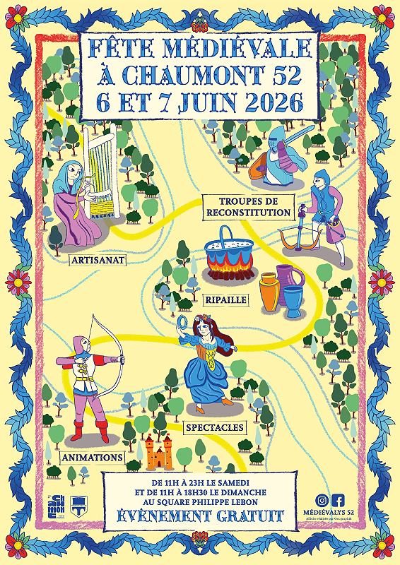 Fête médiévale de Chaumont — visuel événement