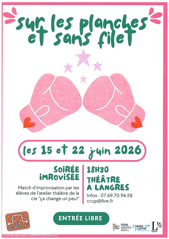 Restitution Ateliers Théâtre - Sur les planches et sans filet