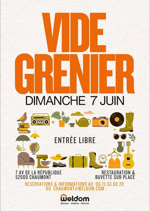 Vide-grenier du magasin Weldom