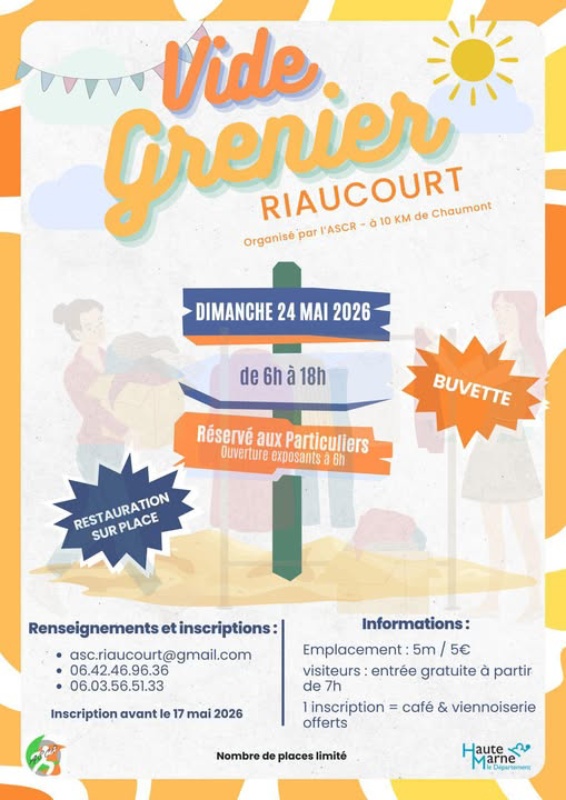 Vide-grenier de Riaucourt — visuel événement