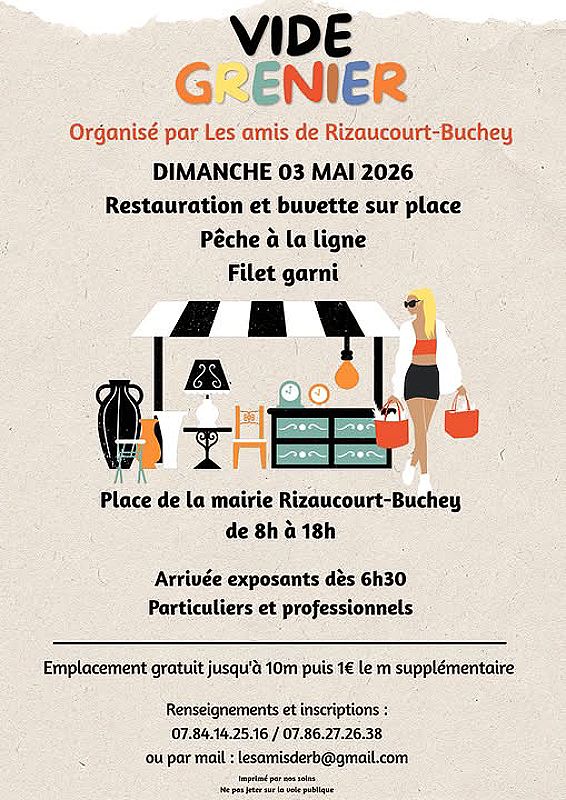 Vide-grenier de Rizaucourt Buchey — visuel événement