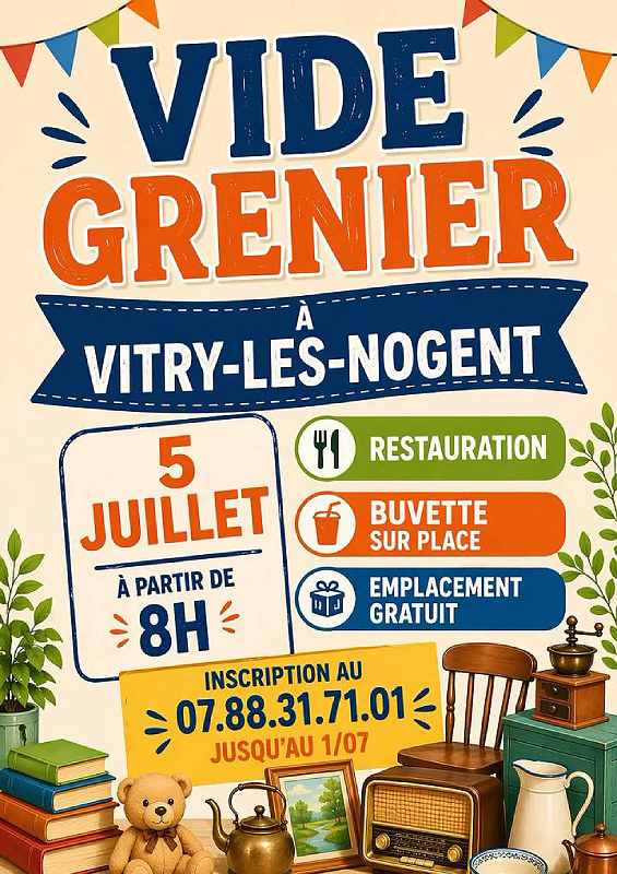 Vide grenier de Vitry-les-Nogent