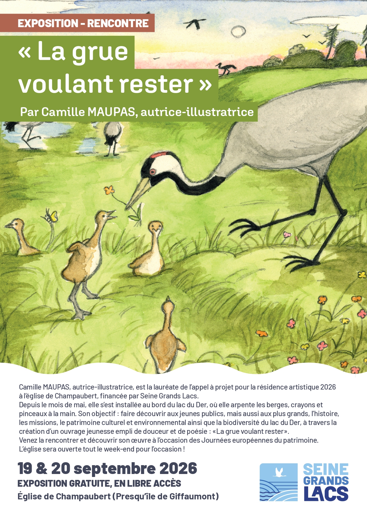 Journées du Patrimoine : Le lac du Der, vu autrement - En dessin et en pièce de théatre