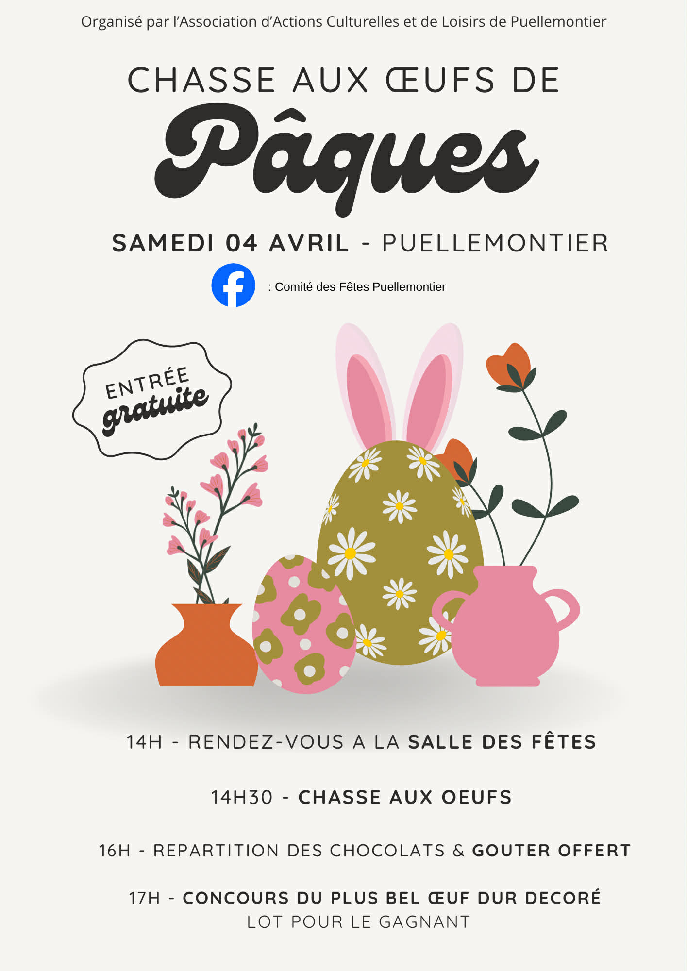 Chasse aux oeufs de Pâques