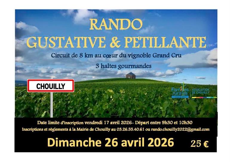 Rando gustative et pétillante Chouilly