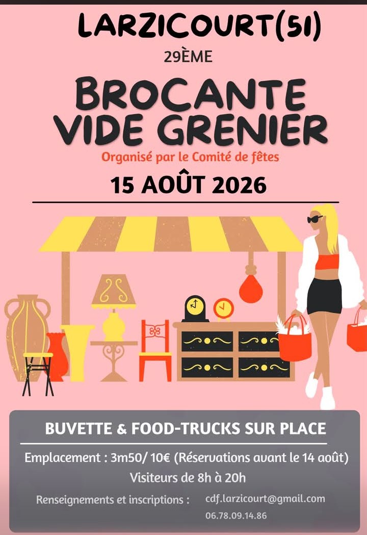 29e Brocante Vide-Greniers de Larzicourt