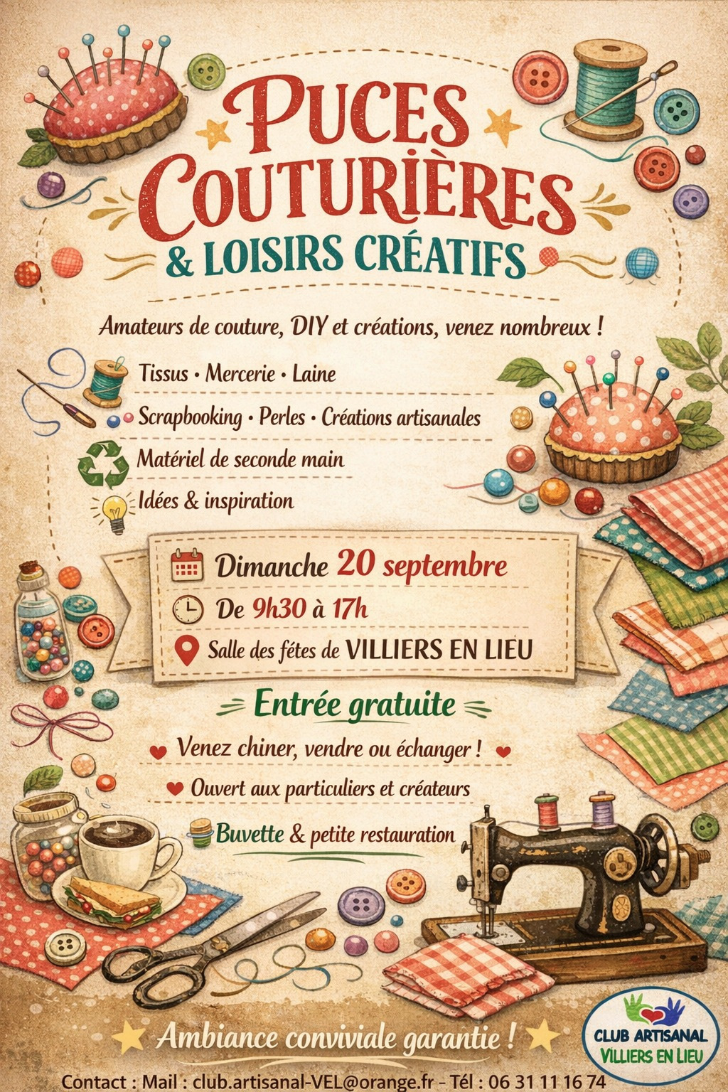 Puces couturières et loisirs créatifs