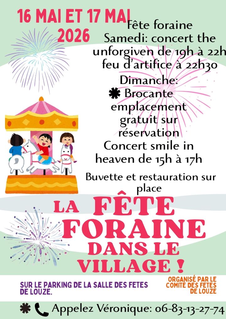 La fête foraine dans le village !