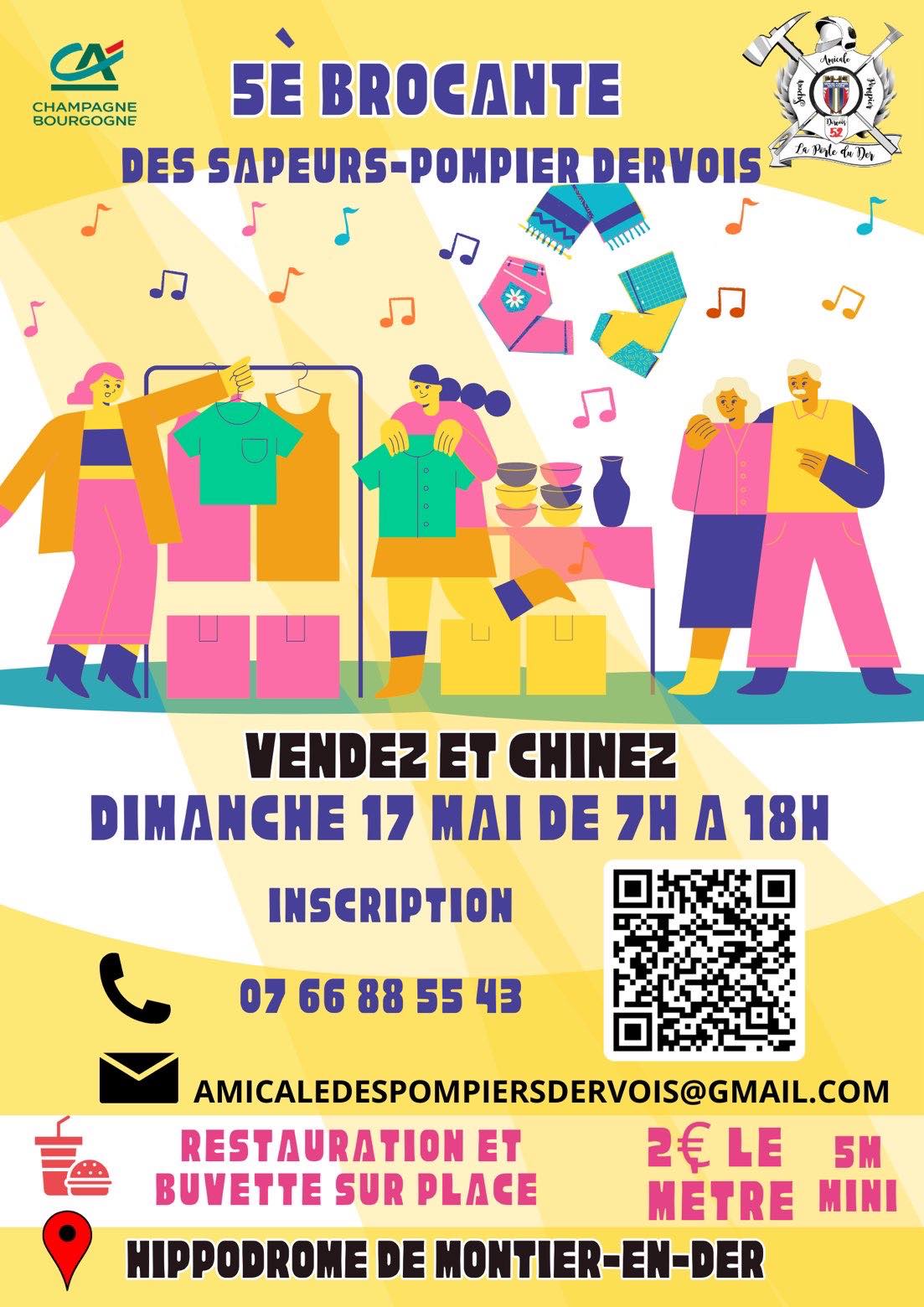 Brocante des Sapeurs Pompiers Dervois