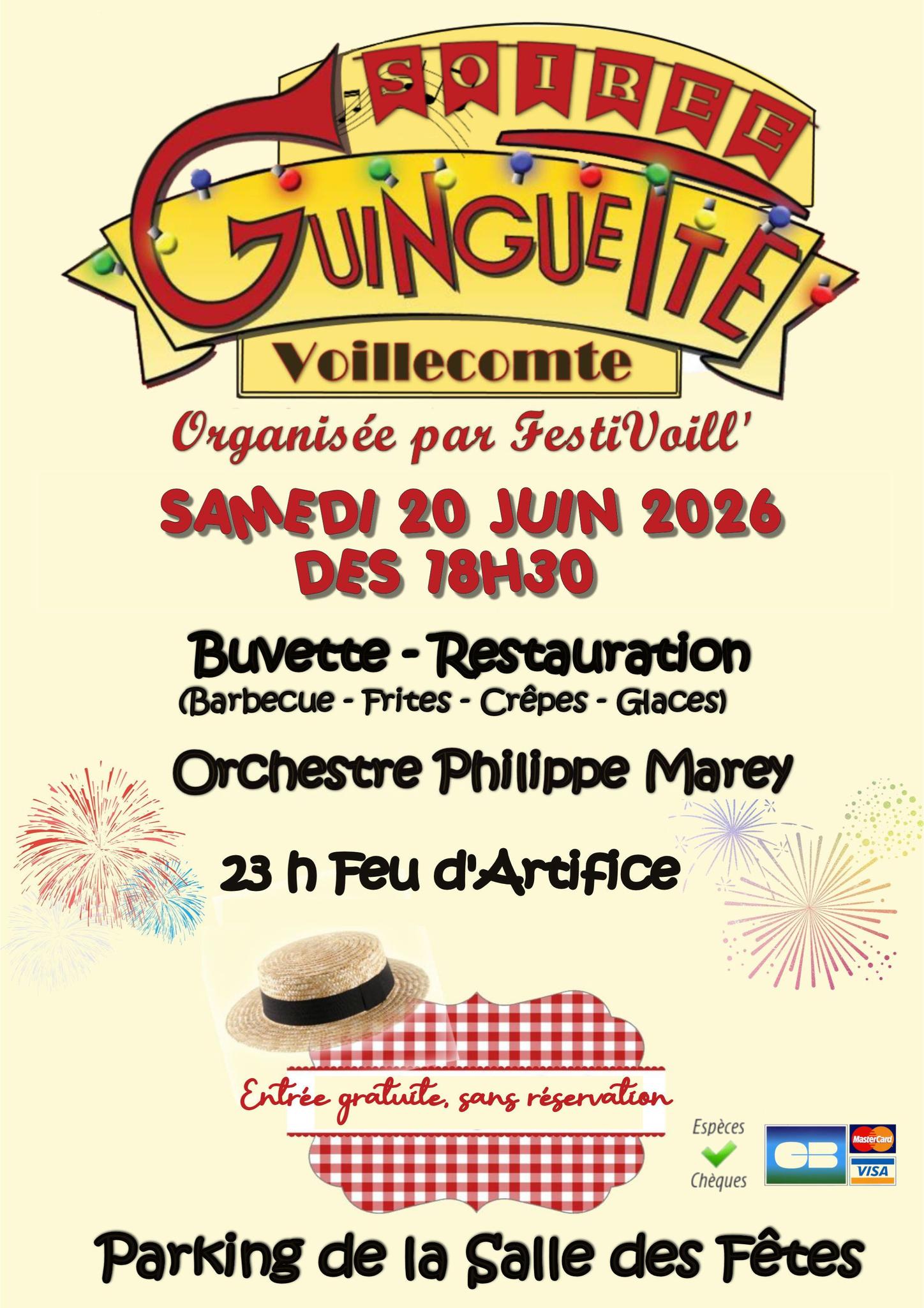 Soirée Guinguette et feu d'artifice