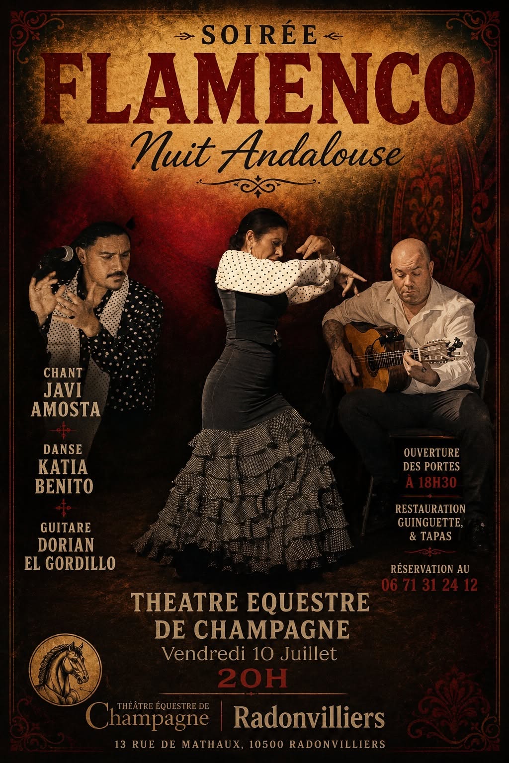 Nuit Andalouse au Théâtre Equestre de Champagne