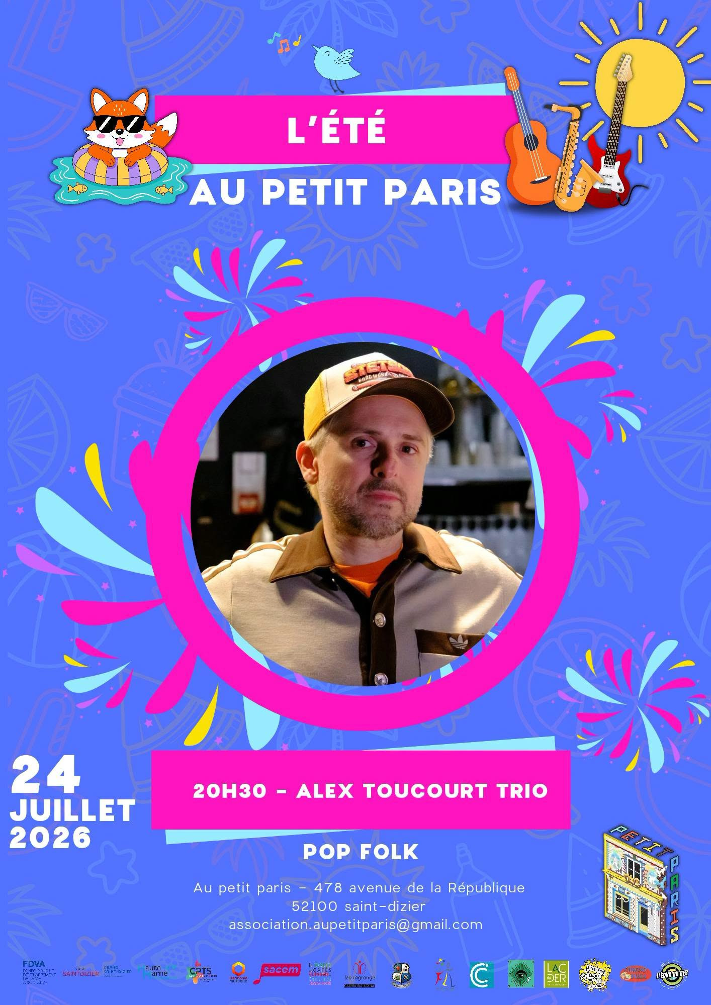 Concert : Alex toucourt en trio