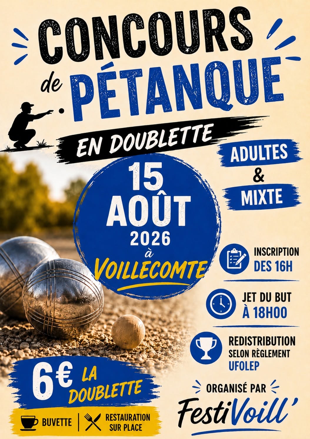 Concours de pétanque