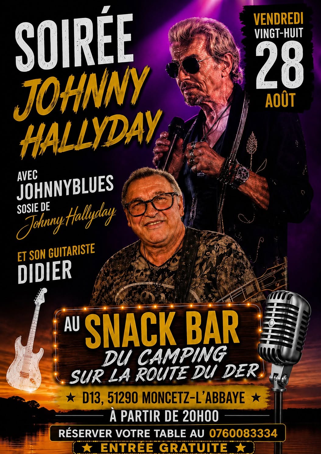 Soirée Johnny Hallyday