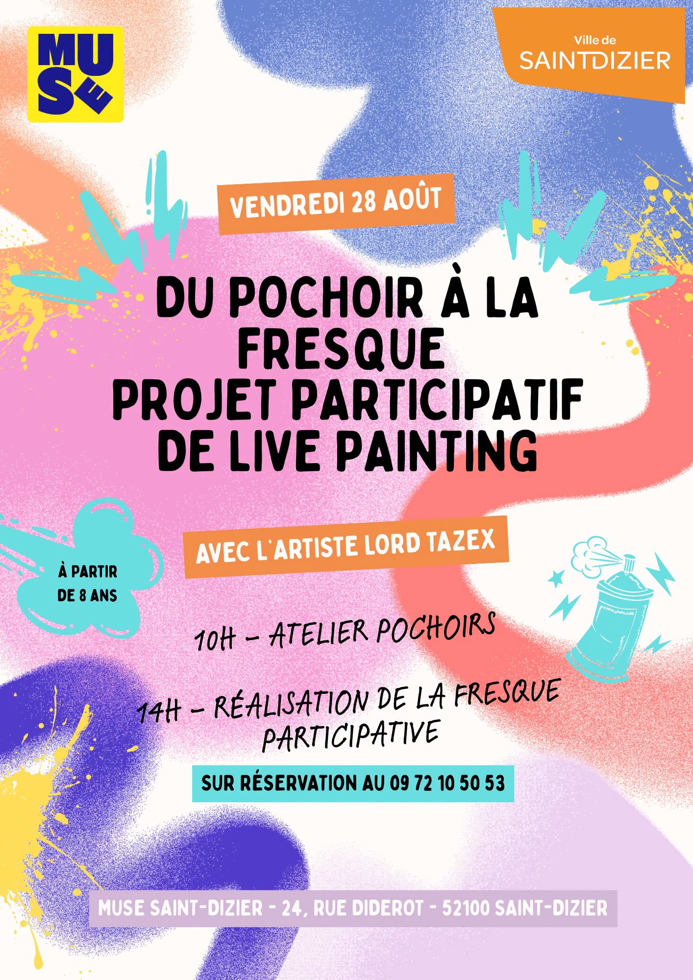 Du pochoir à la Fresque - Live painting participatif