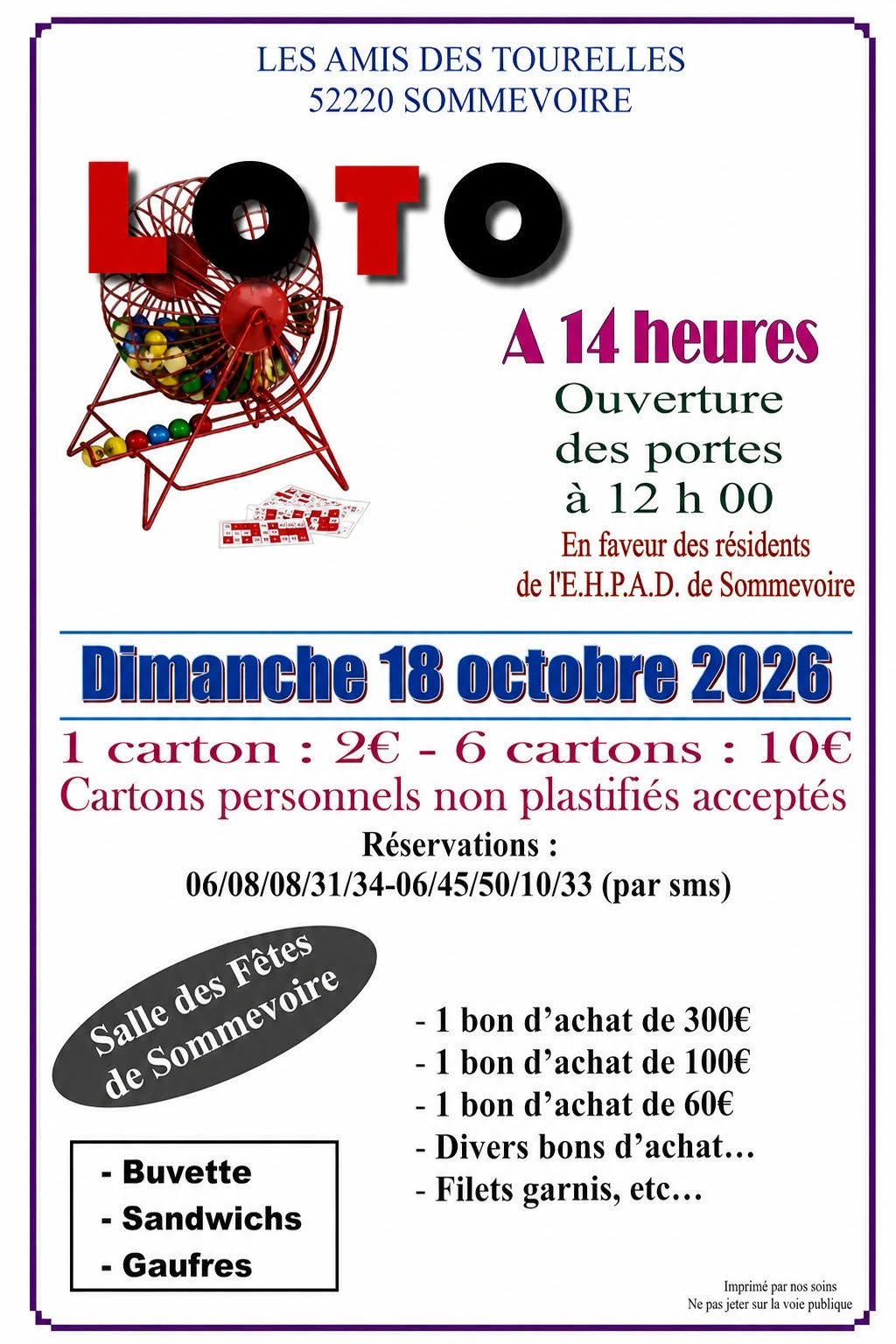 Loto à Sommevoire