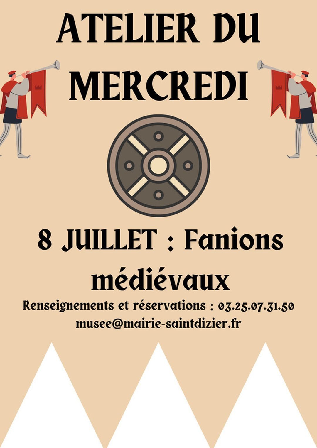 Atelier du mercredi : fanions médiévaux