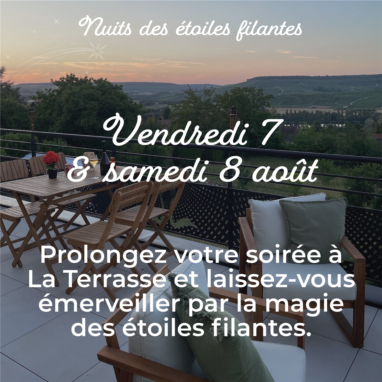 Nuits des étoiles filantes - La Terrasse