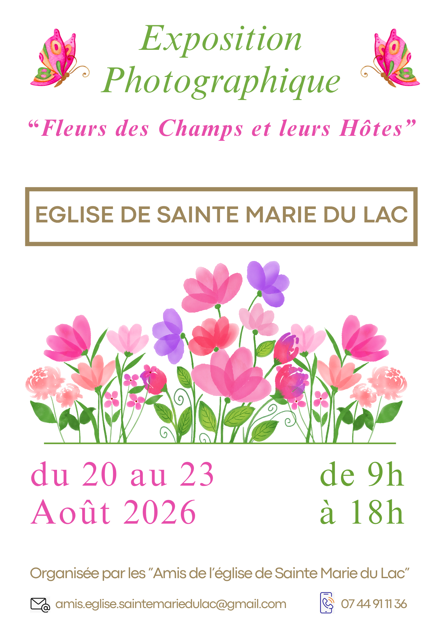 Exposition Photographique "Fleurs des Champs et leurs Hôtes"