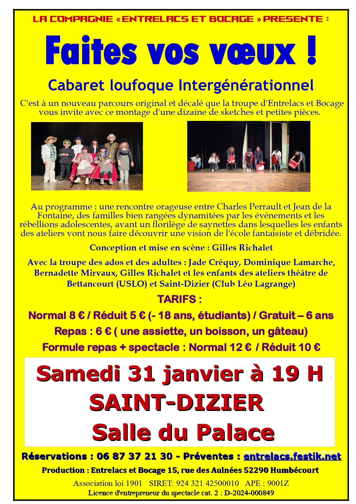 Spectacle "Faites vos voeux"