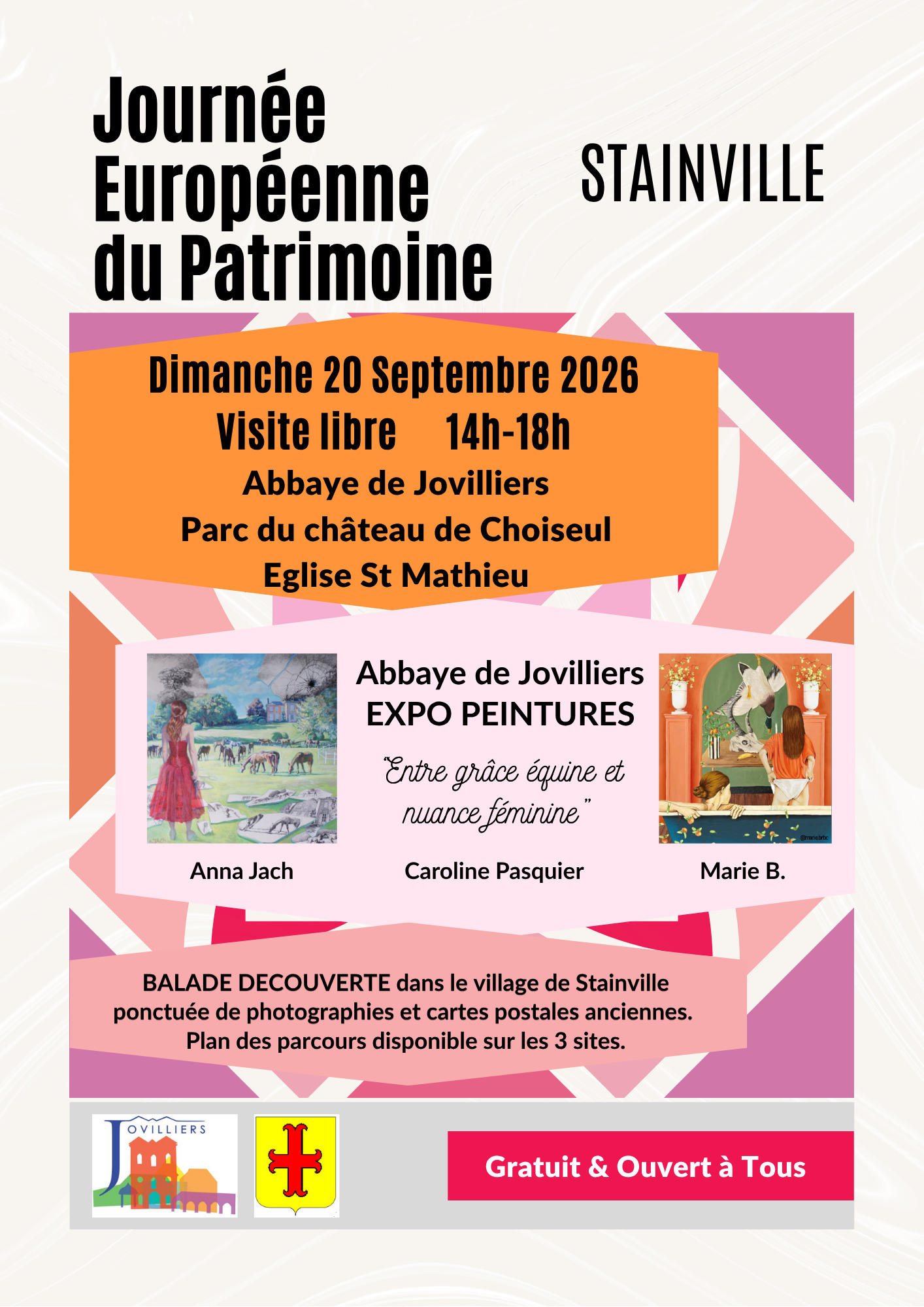 Journées du Patrimoine : Visite de l'Abbaye de Jovilliers et Exposition de Peinture