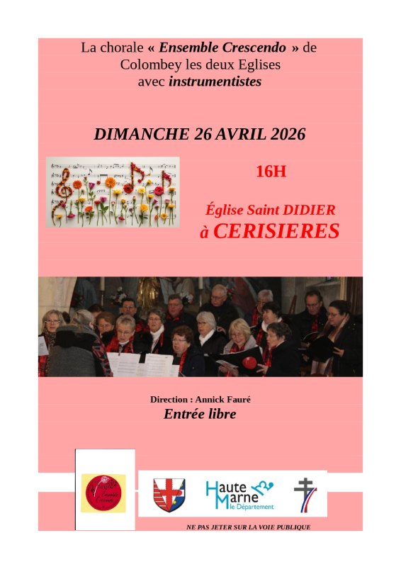 Concert par l'Ensemble Crescendo — visuel événement