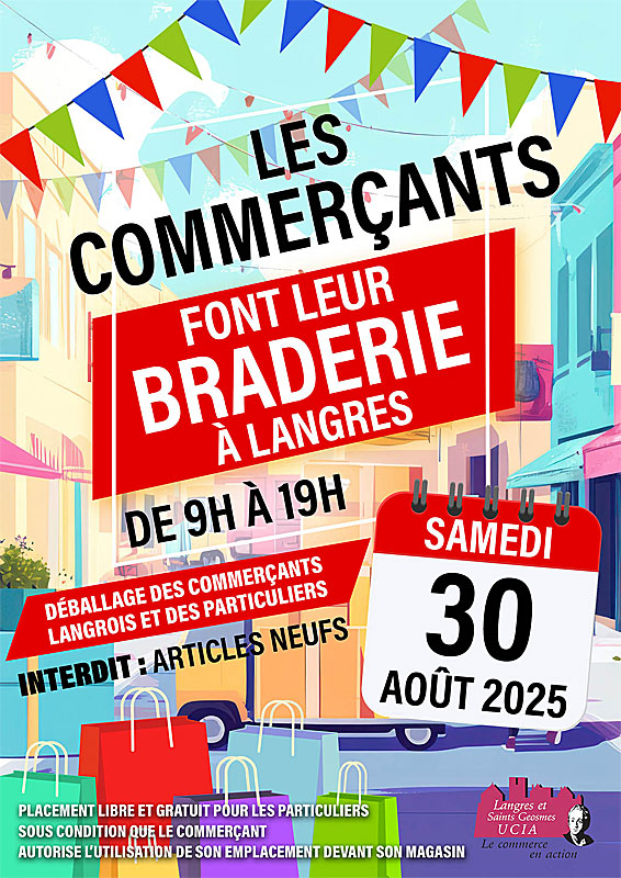 Grande Braderie Langres — visuel événement