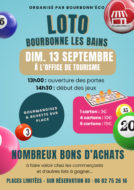 Loto organisé par Bourbonn'Éco.