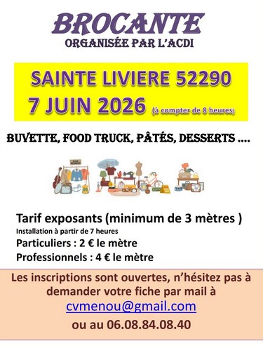 Brocante organisé par l'ACDI