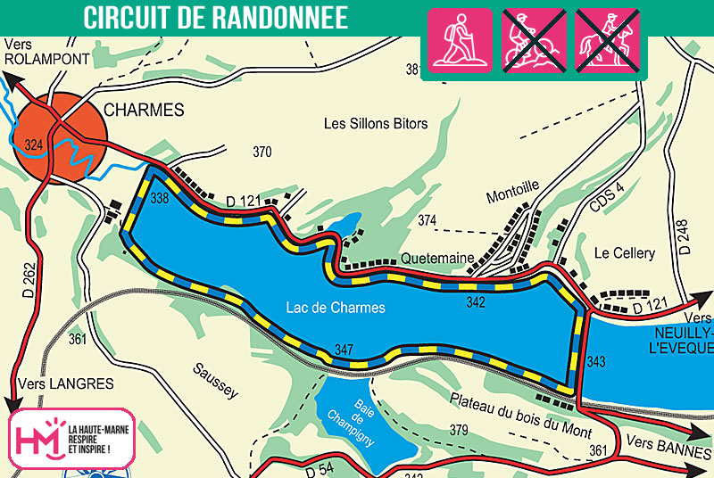 Tour du lac de Charmes - PR N°137