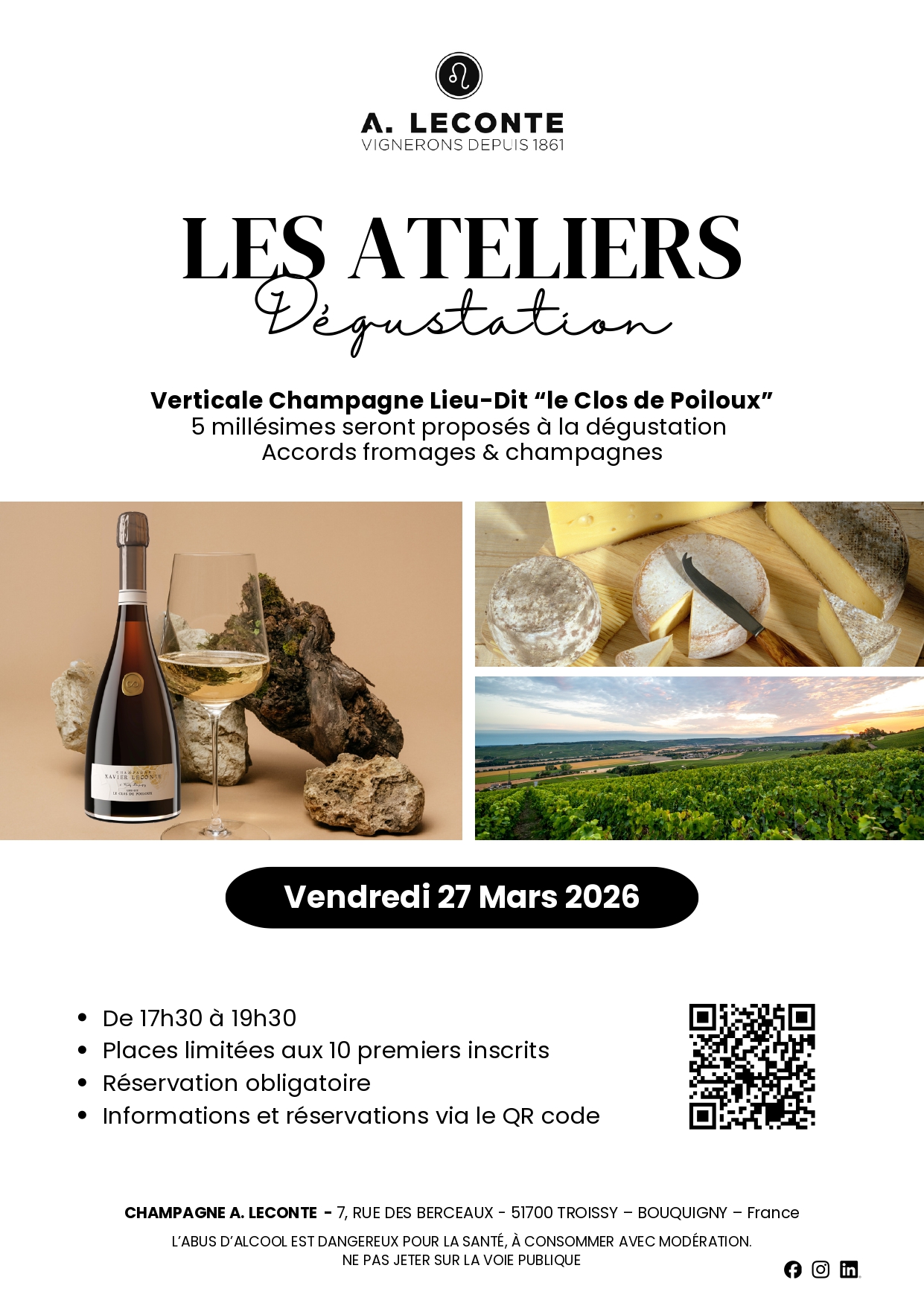 Les Ateliers Dégustation - Champagne A. Leconte
