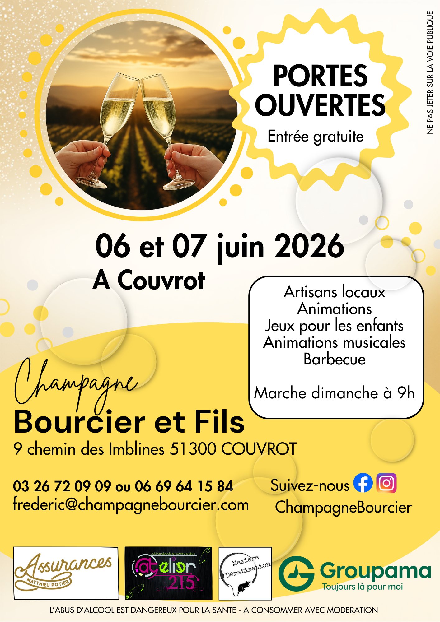 Champagne Bourcier et Fils : portes ouvertes