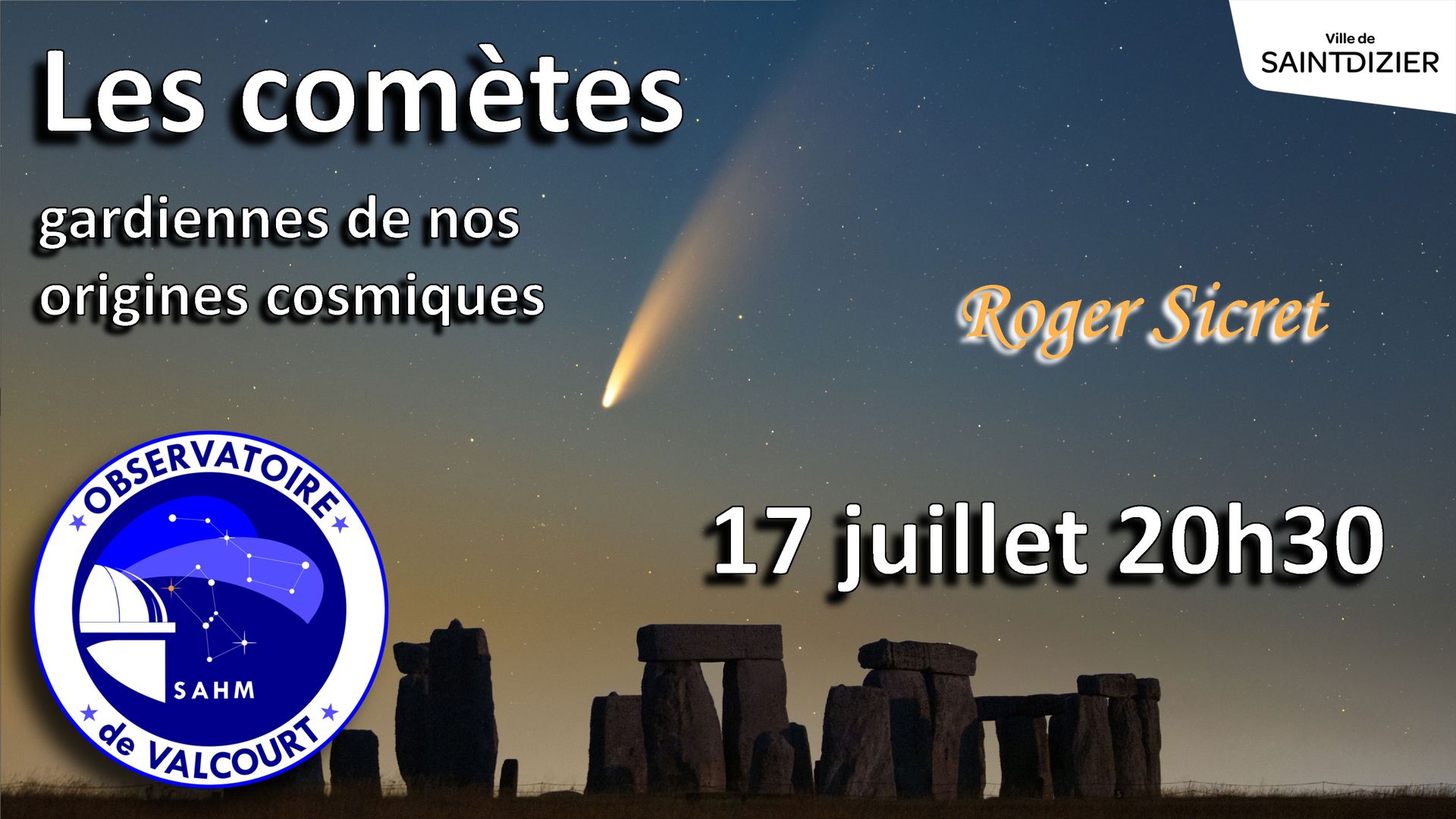 Conférence : Les Comètes, Gardiennes de nos Origines Cosmiques
