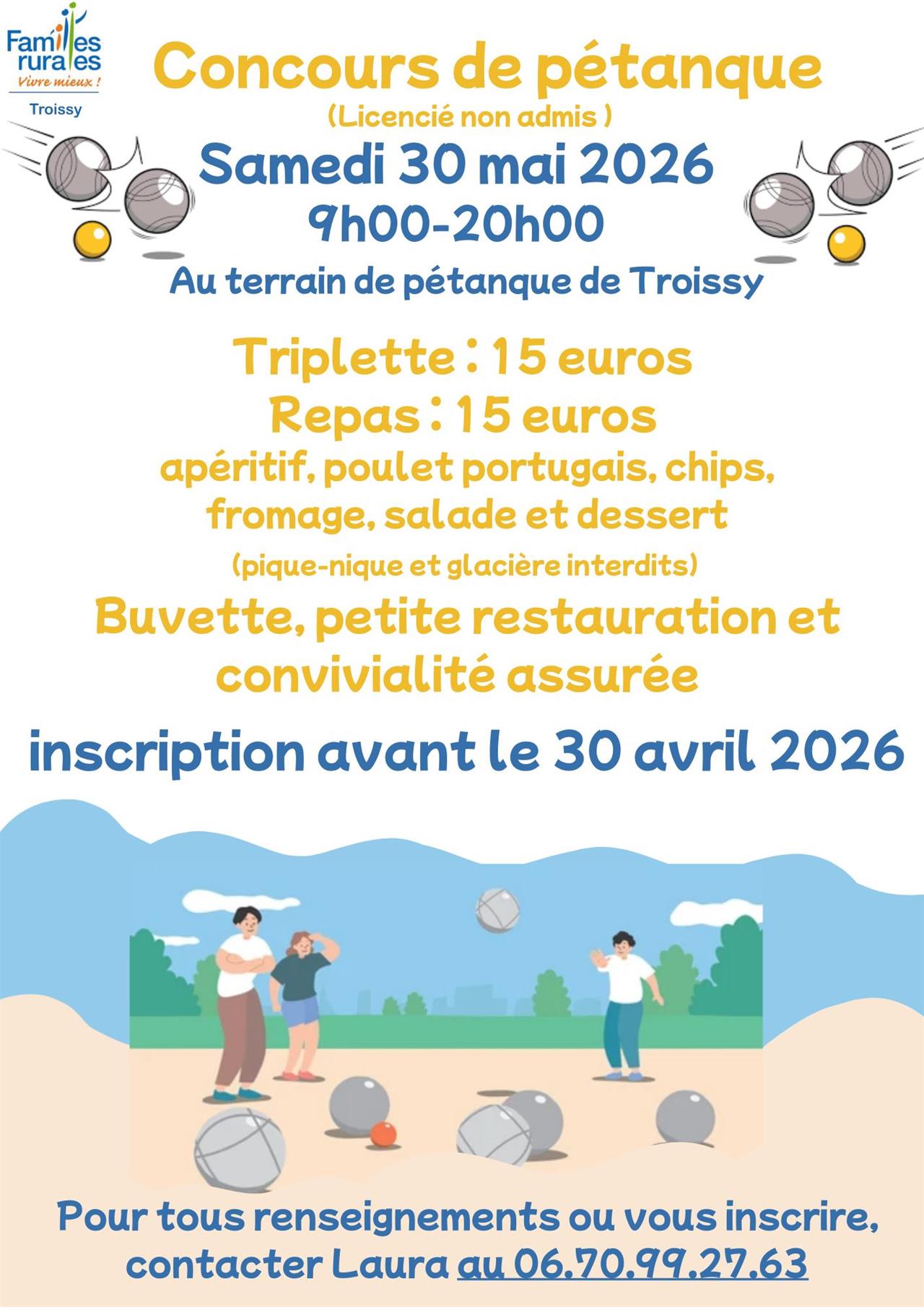 Concours de pétanques - Troissy