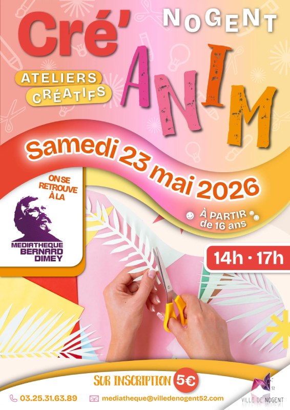 Cré'Anim : Ateliers créatifs adulte