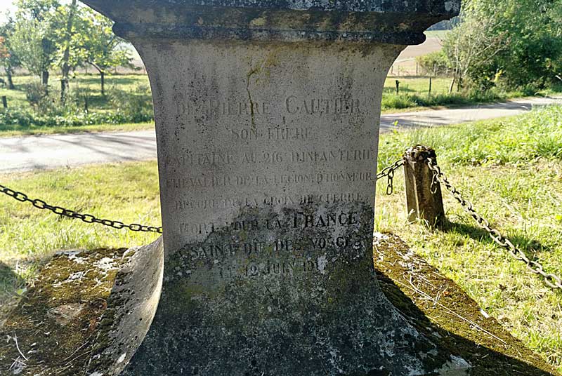 CROIX DU SOUVENIR DE BALESMES-SUR-MARNE, Saints-Geosmes