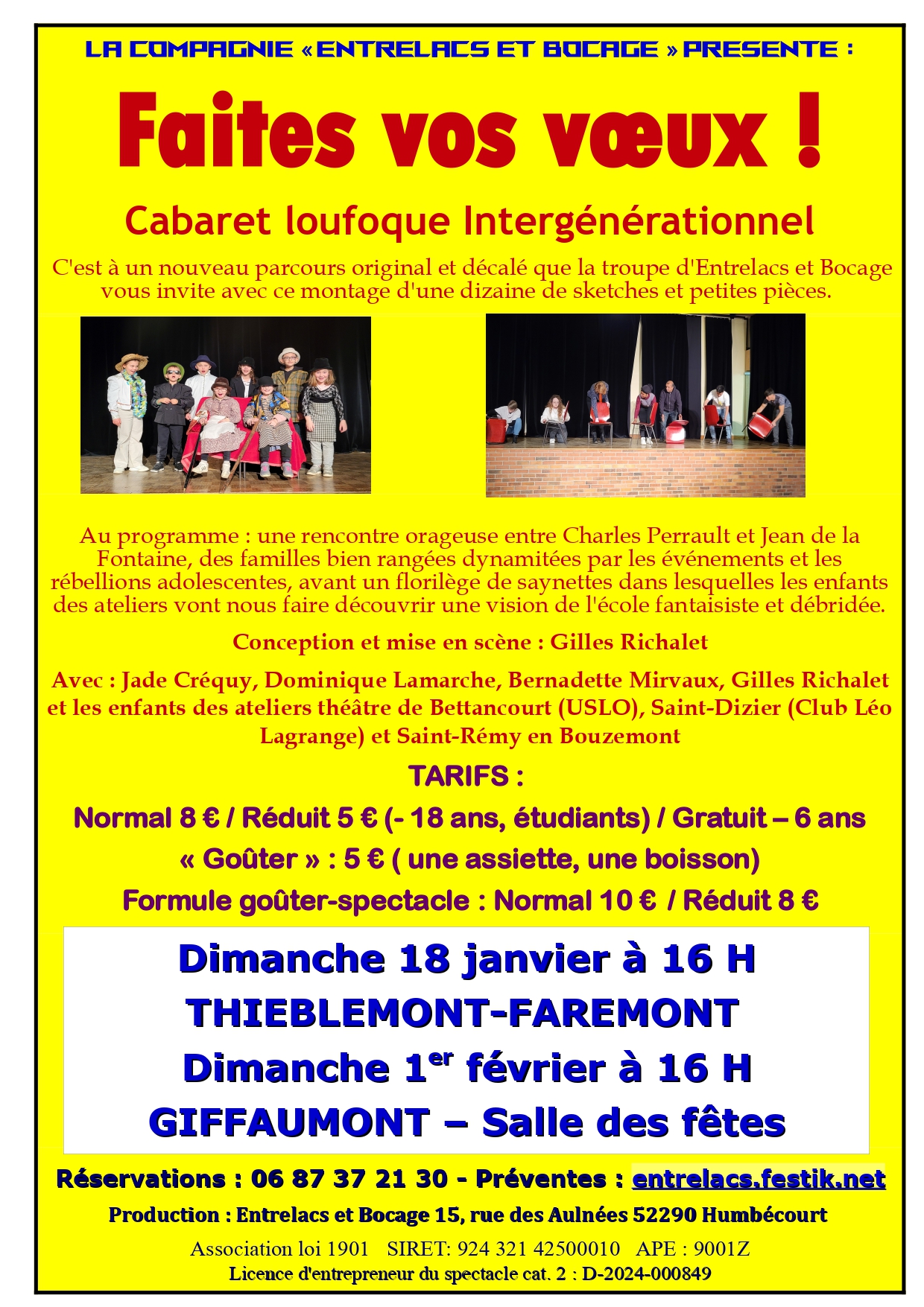 Compagnie "Entrelacs et Bocage" : Faites vos voeux !