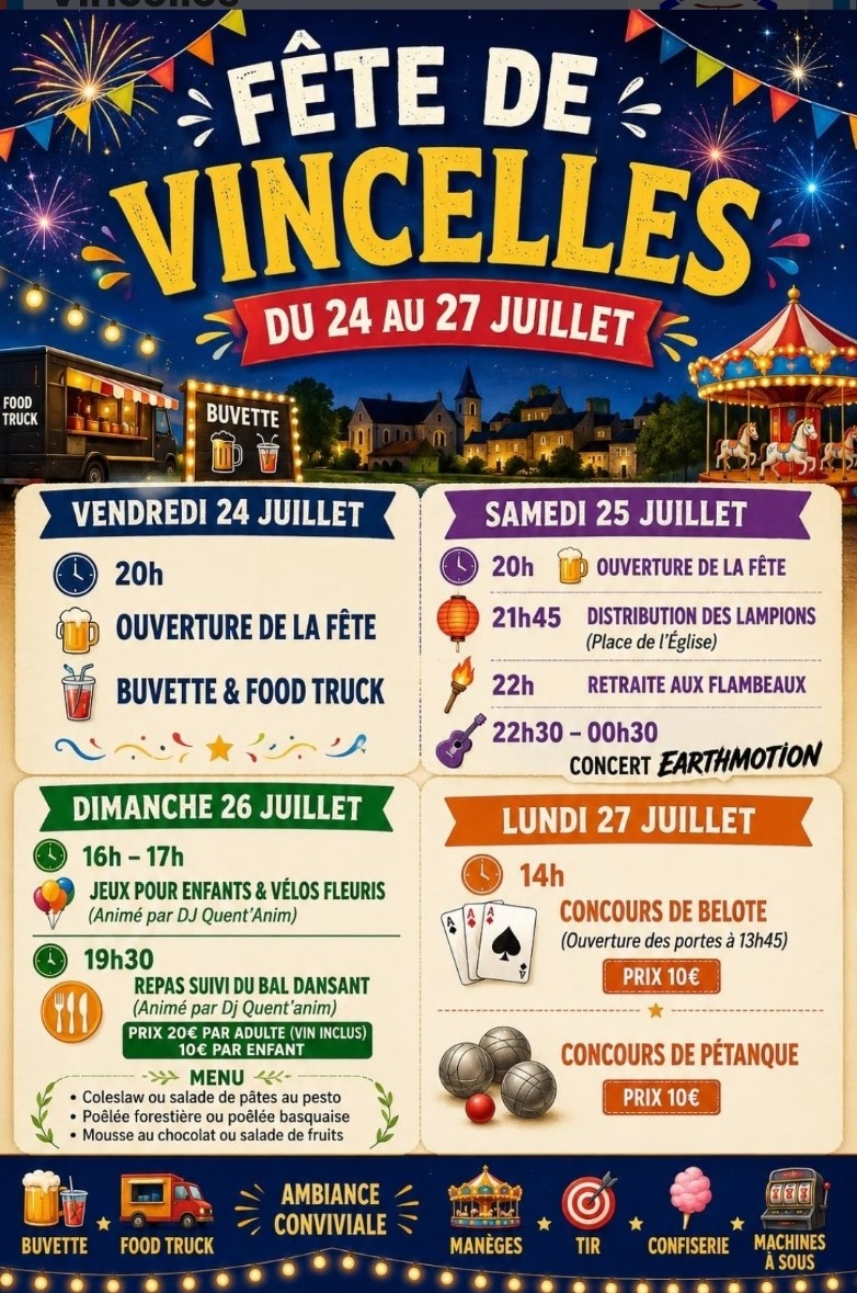 Fête patronale - Vincelles