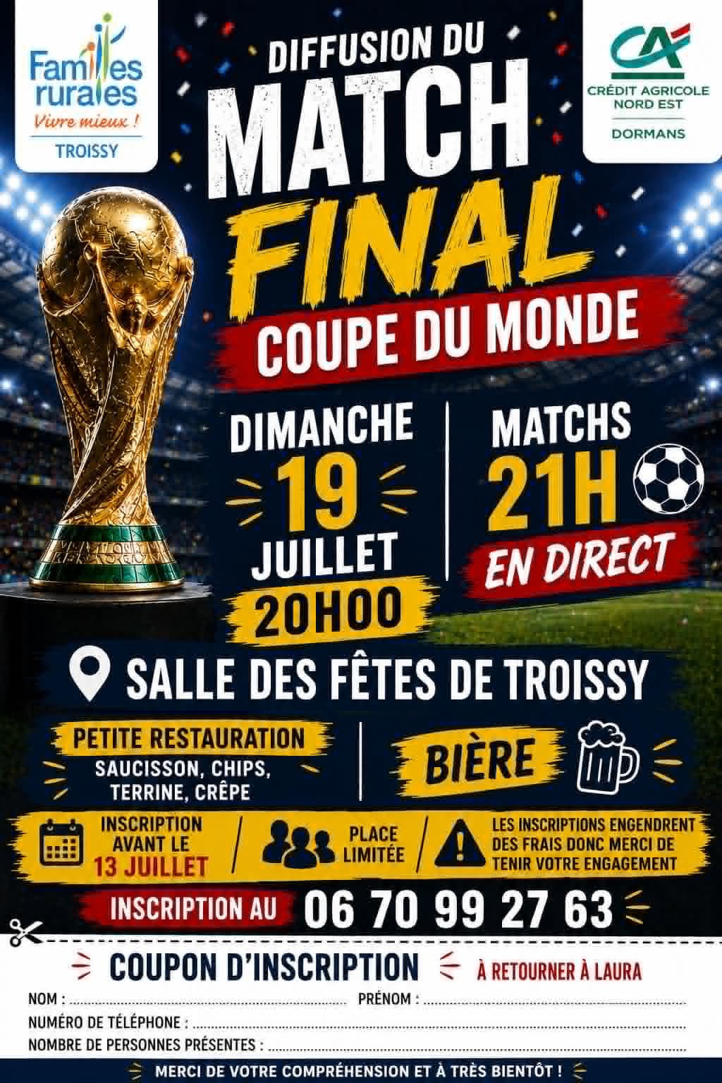 Final coupe du monde - Troissy