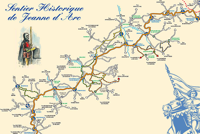 Sentier historique de Jeanne d'Arc - GR703®