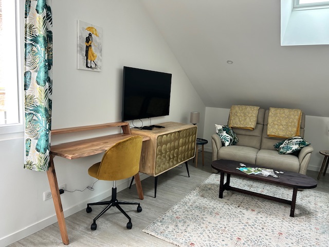 Salon avec work station